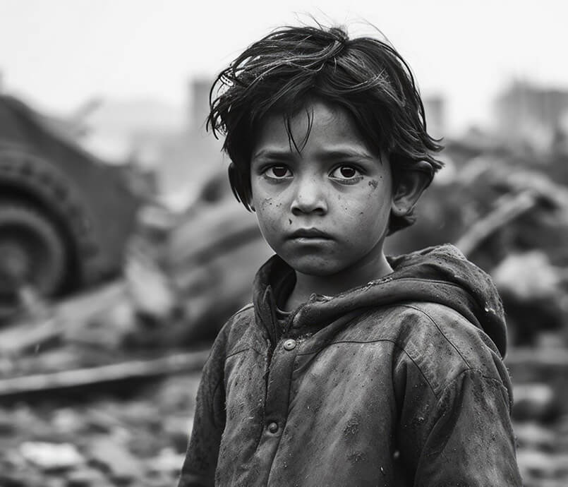 Children smiling with hope