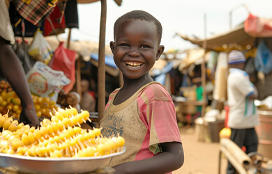 Children learning in a classroom